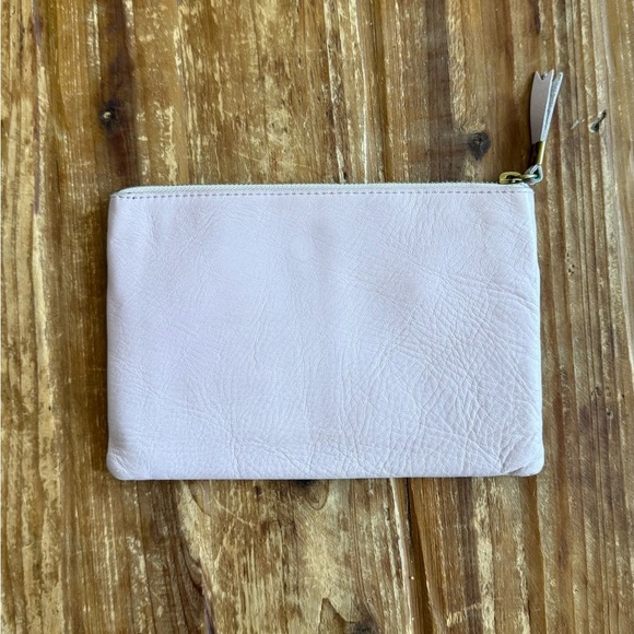 EUC Madewell Leather Clutch/Pouch in Lavender/Pale Pink - Picture 2 of 4